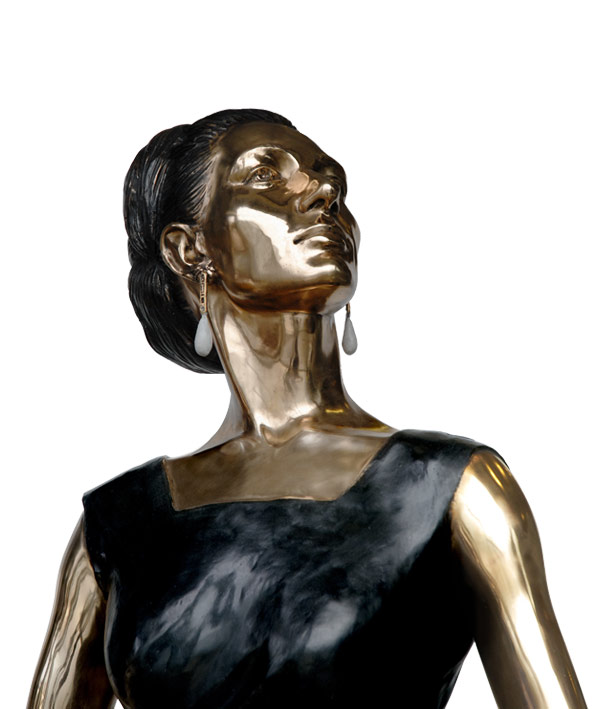 Maria Callas - scultura in bronzo