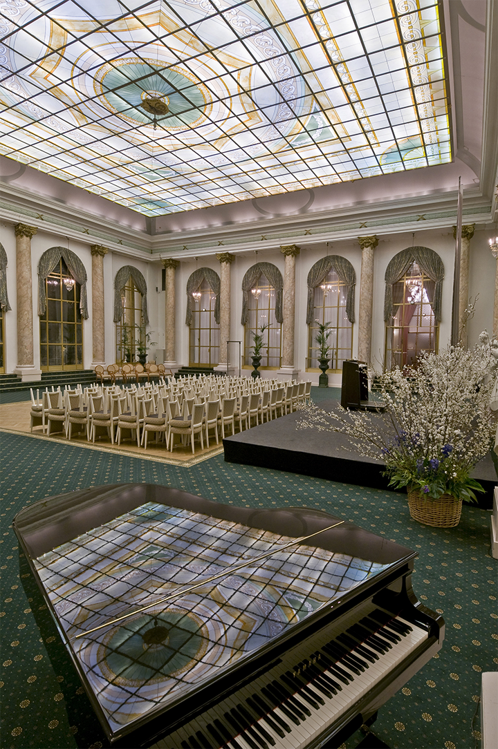 Lucernario in vetro soffiato