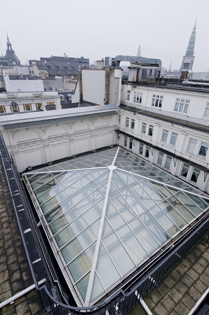Vista esterna del lucernario