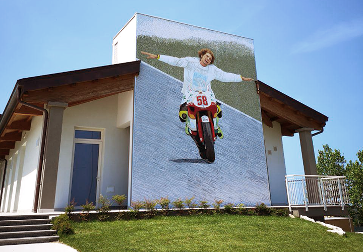 Mosaico raffigurante Marco Simoncelli