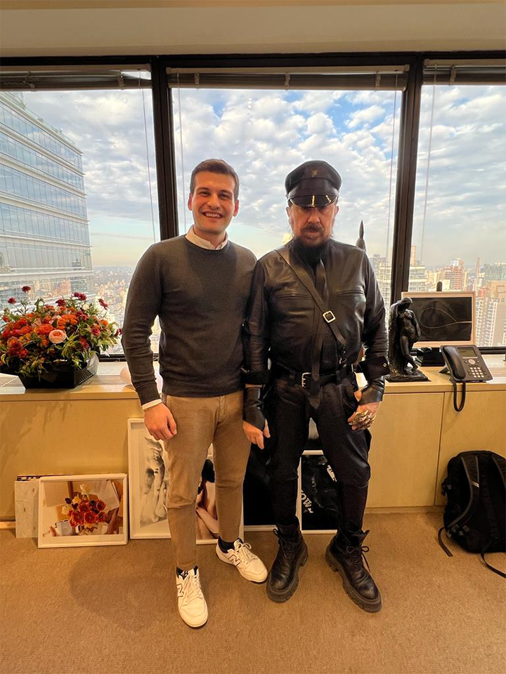 Andrea Poli insieme a Arch. Peter Marino