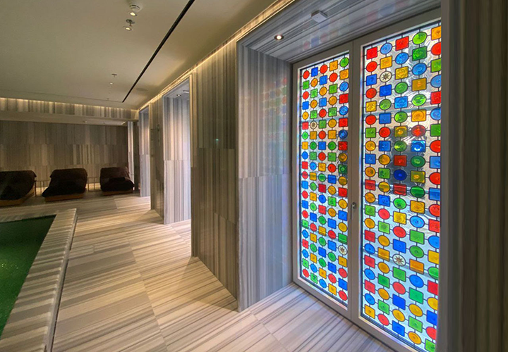 Vetrate colorate installate