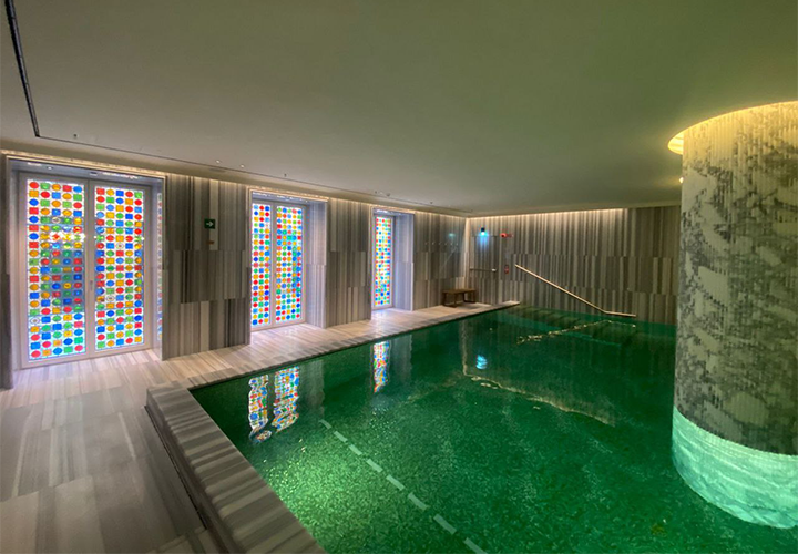 Vetrate artistiche installate nella spa