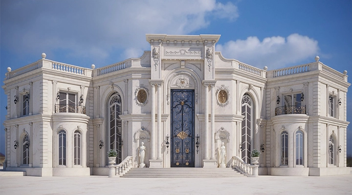 vista esterna della villa